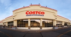 Costco Wholesale store at sunset