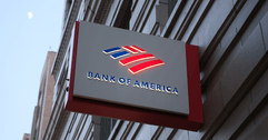 Bank of America sign on building