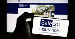 Safeco insurance logo on phone