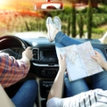 Drivers on a road trip
