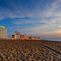 virginia beach at sunset