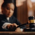judge striking gavel