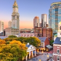 downtown skyline boston massachusetts