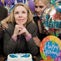 senior woman at retirement party