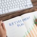 Human Hand Drawing Retirement Plan Growth Concept