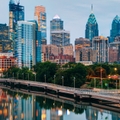 philadelphia skyline at night