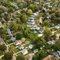 American suburban neighborhood