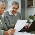 senior couple thinking for income
