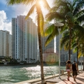 downtown miami people walking