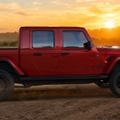 A red jeep gladiator