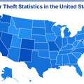 Car theft statistics map