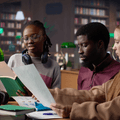 college students studying