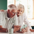 old couple in kitchen