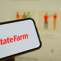 State Farm logo on phone and website