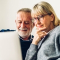 older couple on laptop