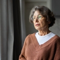 concerned elderly woman