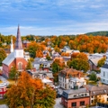 montpelier  vermont  usa town skyline  