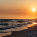 Orange yellow sunset in Santa Rosa Beach