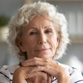 Portrait of a woman in her 70s