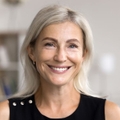 Portrait of a smiling woman in her 50s