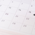 Paper calendar with a focus on the 15th