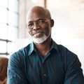 Portrait of a mature businessman in office setting