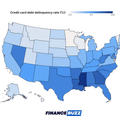 Credit card debt delinquency rate