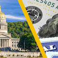 The capitol building in West Virginia and a Social Security image