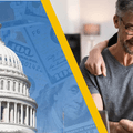 congress and couple doing taxes