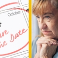 Oct. 14 on calendar with worried woman