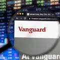 Vanguard webpage with magnifying glass