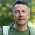Portrait of a man in his 40s outdoors