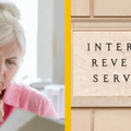 senior woman and internal revenue service
