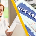 woman looking at paperwork and social security