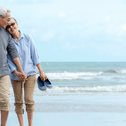 Older couple on beach