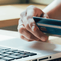 Person looking at their credit card statement online