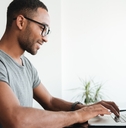 Man reviewing Payoff personal loans