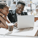Man and woman using a VPN