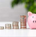 piggy bank with coin