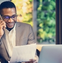 Businessman on phone