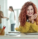 Smiling young woman