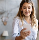 Woman reviewing investments