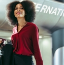 Woman at airport