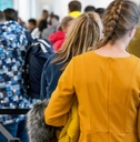 Airport security line
