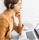 woman working from home