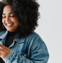 Woman looking at phone