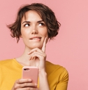 Thinking young woman