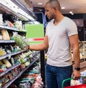 man at supermarket