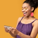 Woman with phone