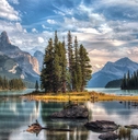 Mountains and lake